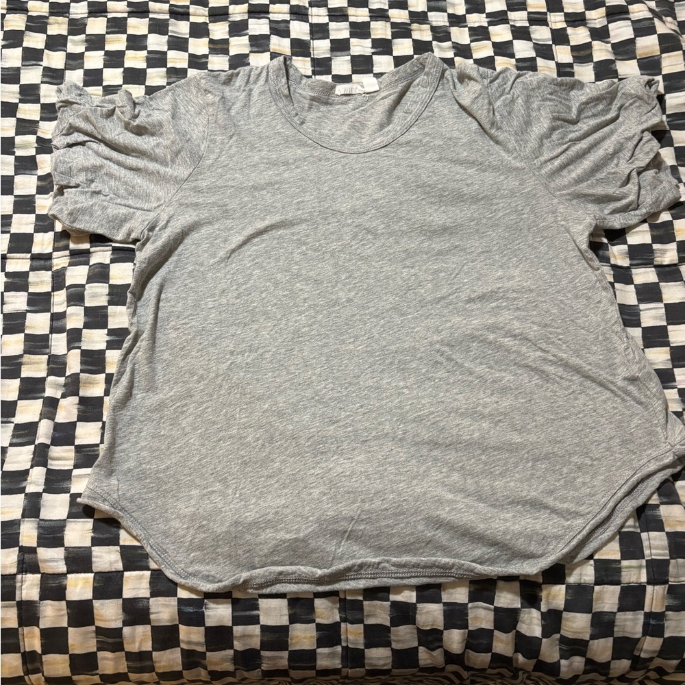 Wilt Heather Gray Casual Top